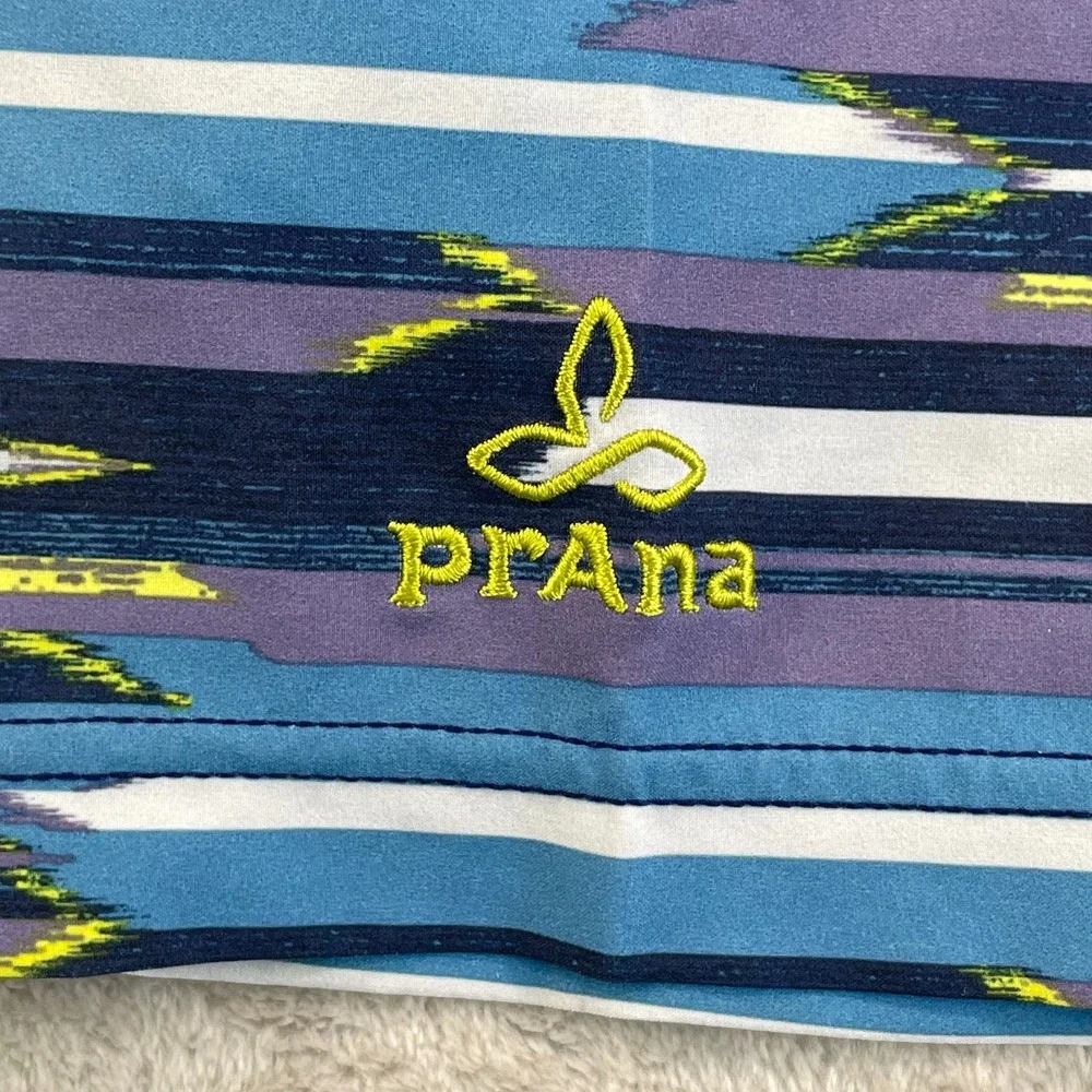 prAna Sediment Swim Board Shorts Men 38 UPF50‎ Zip Pocket Recycled Poly Beach
